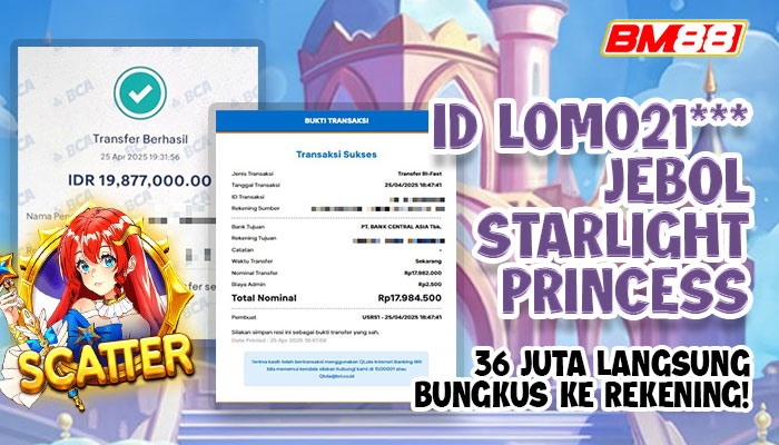Jackpot Gacor! ID Lomo21*** Jebol Starlight Princess